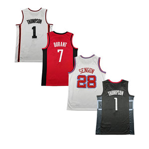 Venta al por Mayor de Camisetas de Baloncesto Americanas Cosidas, Oferta 2026 # <span class=keywords><strong>1</strong></span> Amen Thompson # 7 <span class=keywords><strong>Kevin</strong></span> <span class=keywords><strong>Durant</strong></span> # 28 Alperen Sengun - Product Image 2