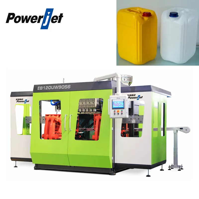 Máquina automática de moldeo por soplado de botellas de plástico de 5 litros a 25L EB120 HDPE