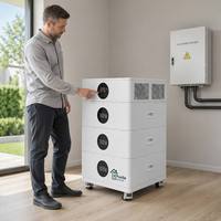 Sistem Penyimpanan Energi Surya 30kWh 11KW Baterai LiFePO4 Inverter All-in-One Terintegrasi Stasiun Daya Cadangan Rumah Off-grid MPPT