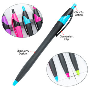 Penne stampate in plastica personalizzate per sublimazione bianco Stylo penna a sfera a colori con stampa Uv con logo - Product Image 2