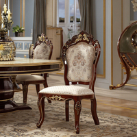 Chaise de salle à manger en cuir authentique de luxe léger, personnalisée, blanche, violette, bleue, beige, imitation de bois sculpté ancien