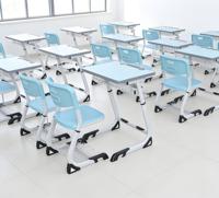 Mobilier scolaire moderne en métal : Ensemble bureau et chaise individuels pour élèves