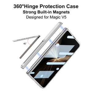 <span class=keywords><strong>GKK</strong></span> avec charnière magnétique étui antichoc couverture complète support de protection étui de téléphone portable pour Huawei Honor Magic V5 étuis - Product Image 3