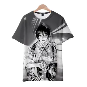 Fitspi Wholesale 3d Printed Short Sleeve Custom T Shirt Dropshipping T Shirt Digital Printed Tshirt Supplier