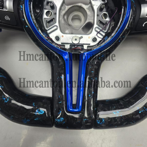 Volant de direction en cuir et fibre de carbone forgée avec LED pour BMW Série 5 F30 F10 F32 F90 F80 F82 F87 - Vente en gros - Product Image 4