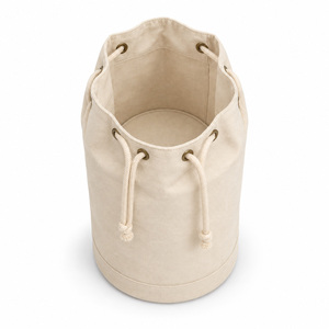 <b>Drawstring</b> Bucket <b>Bag</b> <b>Canvas</b> Cinch Top Shoulder Strap Promotional Blank Custom Logo Print ISO BSCI Factory Normcore/Minimalist - Product Image 4