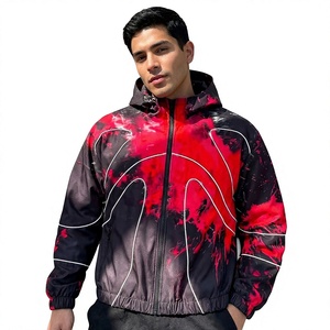 Men Relaxed Fit Windbreaker <b>Jacket</b> Full Zip Hooded Lightweight <b>Travel</b> Outdoor Wear Windbreaker <b>Jacket</b> Lightweight - Product Image 1