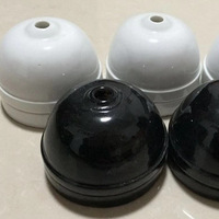 Base de lampe en céramique à fixation au plafond, noir et blanc, pour salons, accessoire d'éclairage DIY, douille à vis pour ampoule LED 250V