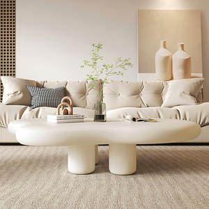 <span class=keywords><strong>Table</strong></span> <span class=keywords><strong>Basse</strong></span> de Salon en Chêne Blanc Nordique Courbée, Forme Irrégulière, Style Postmoderne, Meuble Fantastique pour la Maison, Vente en Gros - Product Image 2