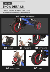 Triciclo <span class=keywords><strong>para</strong></span> niños de 2 a 6 años, andador <span class=keywords><strong>para</strong></span> niños, bicicleta, triciclo <span class=keywords><strong>para</strong></span> niños con música y luz, triciclo, motocicleta <span class=keywords><strong>para</strong></span> bebé - Product Image 5