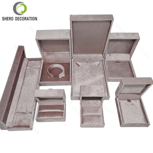 Boîte à bijoux en velours personnalisée, couleur pour bagues, colliers, bracelets, boucles d'oreilles, emballage de bijoux haut de gamme - Product Image 2