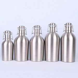 Growler à bière en acier inoxydable 2L - Bouteille isotherme à double paroi personnalisée 64oz pour un stockage parfait des boissons - Product Image 3