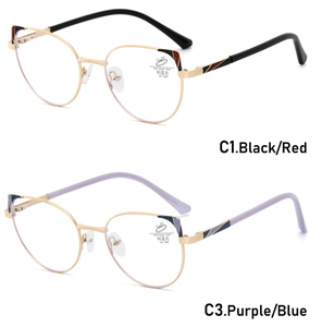 <span class=keywords><strong>Occhiali</strong></span> da Vista in Metallo <span class=keywords><strong>di</strong></span> Alta Qualità Made in China, Montature per Donna Stile Cat-Eye con Logo Personalizzato - Product Image 5