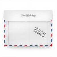 Enveloppe en papier kraft personnalisée de taille personnalisée pour invitation vintage, carte-cadeau, argent, lettre