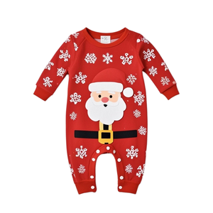 Ensemble Grenouillère Bébé Unisexe Design Personnalisé Bio Ma Première Noël Manches Longues Vêtements Nouveau-né pour 0-3 Mois Garçons Filles - Product Image 1
