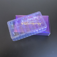 Plateau 12 plateau de flacon en plastique de 2ml personnalisé plateau cosmétique PET de bouteille en verre blister
