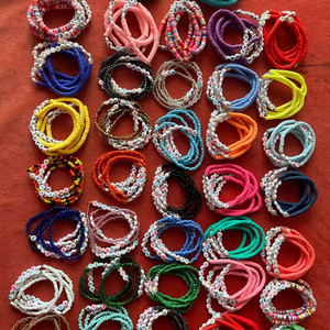 Thời Trang Mới Tùy Chỉnh Đính Cườm Tình Bạn Vòng Đeo Tay Monogram Polymer Đất Sét Hạt Tình Bạn Vòng Đeo Tay - Product Image 5