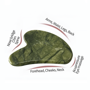 Outil facial en jade naturel noir Gua Sha <span class=keywords><strong>pour</strong></span> les soins personnels, outil de <span class=keywords><strong>massage</strong></span> <span class=keywords><strong>pour</strong></span> le traitement du <span class=keywords><strong>visage</strong></span> et du corps - Product Image 4