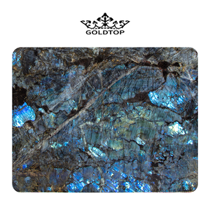 GOLDTOP Neuerscheinung Granit Granito Naturstein Arbeitsplatten Küche Luxus Bodenfliesen Blauer Labradorit Granitplatte - Product Image 3