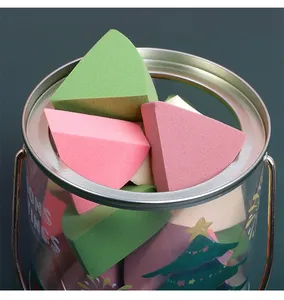 Low MOQ <strong>Makeup</strong> Sponge Set Blender Beauty Foundation Christmas Puff Sponge Gift Box Triangle House <strong>Toast</strong> Bear Shape <strong>Makeup</strong> Egg - Product Image 3