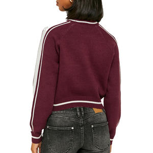 Sweat-shirt court pour femme en coton mélangé confortable pour un style Streetwear décontracté et des tenues quotidiennes avec un tissu doux et un design à la mode - Product Image 3