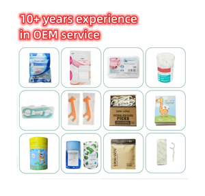 Flosser nha khoa với 50 pcs góc cạnh Tăm Xỉa dính làm từ than tre thân thiện với môi xỉa Pick - Product Image 5