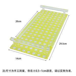 ถาดอะคริลิคลายจุด 29.5x14x3.7 ซม. สำหรับจัดเก็บอุปกรณ์อาบน้ำในบ้าน - Product Image 4