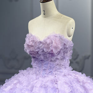 Robe <span class=keywords><strong>de</strong></span> Quinceañera Jancember 6902 Lavande, robe <span class=keywords><strong>de</strong></span> bal à fleurs 3D, robe <span class=keywords><strong>de</strong></span> mariée violette, robe <span class=keywords><strong>de</strong></span> fête d'anniversaire douce <span class=keywords><strong>de</strong></span> 16 ans, banquet, événement - Product Image 5