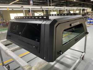 Cubierta de caja de camioneta eléctrica plegable y bloqueable de aleación de aluminio, tipo Hardtop, <span class=keywords><strong>para</strong></span> Ford F-150 Maverick Ranger, ajuste personalizado - Product Image 3