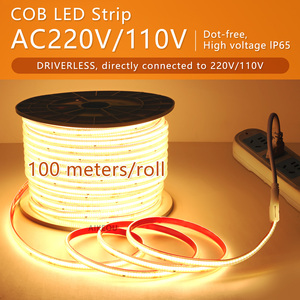Điện áp cao AC 110V/220V COB <span class=keywords><strong>LED</strong></span> <span class=keywords><strong>Strip</strong></span> IP65 ngoài trời không thấm nước <span class=keywords><strong>LED</strong></span> <span class=keywords><strong>Strip</strong></span> linh hoạt COB <span class=keywords><strong>LED</strong></span> <span class=keywords><strong>Strip</strong></span> - Product Image 2