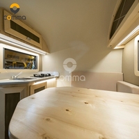 Nouveau design de remorque de voyage Pop caravane Australie remorque de camping-car avec Wc avec cuisinière pour la cuisine