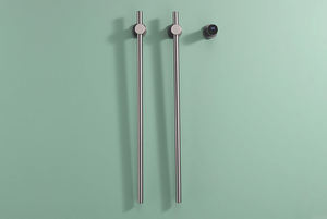 Hot Selling Geborsteld Goud Elektrisch Verborgen Verticale Verwarming Badkamer Handdoekenrek 2-Bar Warmer Met Verticaal Verwarmingselement - Product Image 5