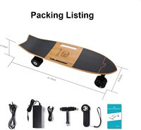 Planche à roulettes électrique Jking, moteur intégré 700W, vitesse maximale de 16,7 mph, autonomie de 8,2 milles, 3 vitesses réglables, planche inclinable, télécommande