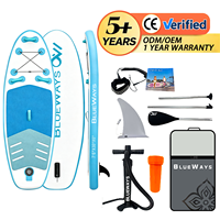 SUP gonflable professionnel pour junior de 7,5 pieds, planche à pagaie pour enfants de 228x76x15 cm avec accessoires, fabrication OEM personnalisée