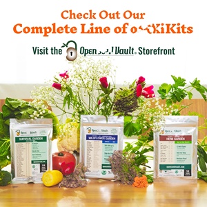 Kit <span class=keywords><strong>de</strong></span> 12 variétés <span class=keywords><strong>de</strong></span> graines <span class=keywords><strong>de</strong></span> fruits, herbes et légumes anciens non-OGM Open Sow's Vault 4 000, écologique, fleur artificielle - Product Image 6