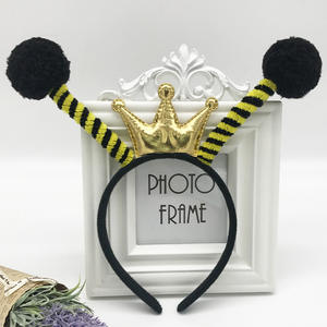 HB091 Halloween Abeille Bandeau <span class=keywords><strong>Coccinelle</strong></span> Antenne Boule Décor Cheveux Cerceau pour Enfants Adulte Dress Up Party Favors - Product Image 5