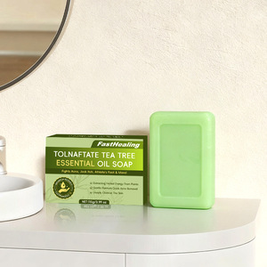 Savon artisanal à l'huile essentielle <span class=keywords><strong>d</strong></span>'arbre à thé avec base de savon pour le nettoyage du visage et du corps Combat l'acné Type de peau universel - Product Image 6