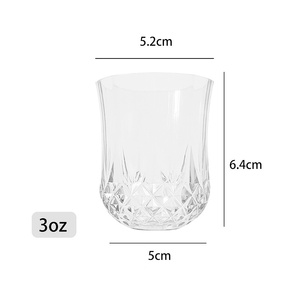 Verre à whisky diamanté personnalisé avec logo, 90 ml, verre à cocktail transparent, verre à bière pour bar, fête, boissons à domicile - Product Image 4