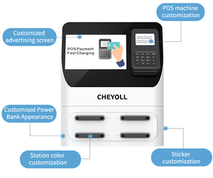 สถานีเช่าพาวเวอร์แบงค์ 6 ช่อง พร้อมระบบเช่าซอฟต์แวร์ ระบบชาร์จพาวเวอร์แบงค์แบบเช่า - Product Image 2