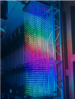 Yifa éclairage professionnel rideau de chute rvb 3in1 3D matrice lumière cristal 3D lumière pour la décoration de conception de scène