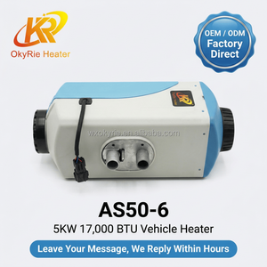Calentador de Aire Diésel OkyRie AS50-6 de 5KW y 17000BTU con Intercambiador de Calor de Aluminio, Calentamiento Rápido para Autocaravanas - Product Image 1