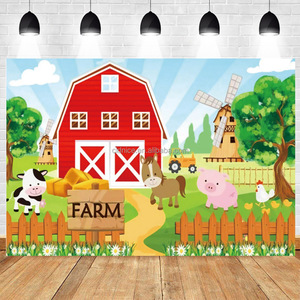 Bannière de fond de scène pour photographie, décorations de fête, accessoires photo pour garçons, thème animaux de la ferme, <span class=keywords><strong>Joyeux</strong></span> <span class=keywords><strong>Anniversaire</strong></span>, Halloween, Remise de diplôme - Product Image 6