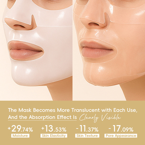 Masque facial en gel de collagène d'escargot format voyage 25 ml, hydratant en profondeur, masque en feuille pour le visage, vente en gros - Product Image 6