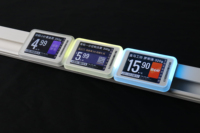 Étiquette de prix électronique LCD couleur haute résolution de 2,4 pouces, étiquette d'étagère vidéo animée 2,4 GHz pour la vente au détail intelligente