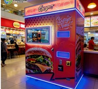 Mesin Penjual Otomatis Kentang Goreng Prancis Makanan Panas Burger Ayam Goreng Mesin Penjual Otomatis Tanpa Awak Mesin Penjual Kentang Goreng Prancis