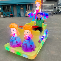Voitures d'amusement extérieures à piles, manèges intérieurs pour enfants, voitures électriques pour enfants, voitures tamponneuses lumineuses Elsa à vendre