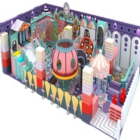 Aire de jeux intérieure douce de la série Morandi, château de jeu personnalisé de qualité, équipement d'amusement en aluminium, haute sécurité, usage commercial