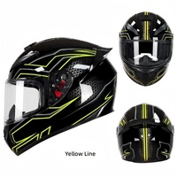 Casque de moto intégral de qualité professionnelle, protection intégrale contre les chocs, pour les sports extrêmes, la course et les trajets quotidiens