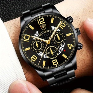 Set di 2 Orologi di Lusso da Uomo, Moda Business, in Acciaio Inossidabile con Data, Analogici al Quarzo, Idea Regalo - Product Image 6