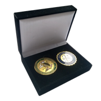 Fabricant de haute qualité en gros conçu velours boîtes à bijoux prix cadeaux commémoratifs épinglettes présentation coffrets cadeaux